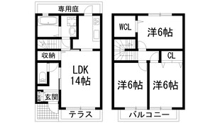 グリーンパレス4の物件間取画像